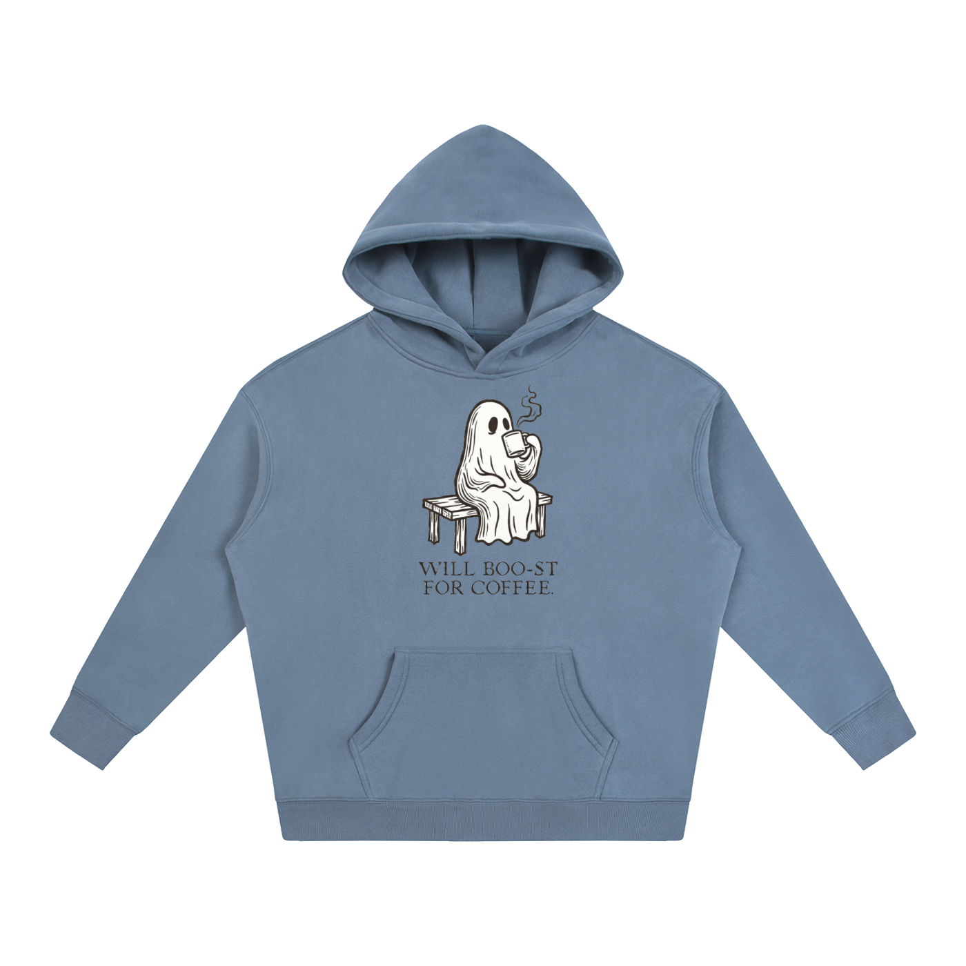 Will Boo-st for Coffee | Oversize Fleeced Hoodie