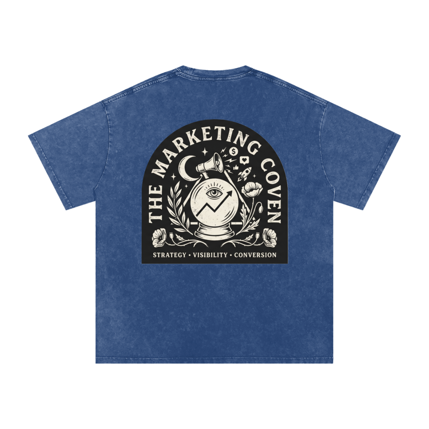 The Marketing Coven | Snow Washed Oversized Cotton T-Shirt
