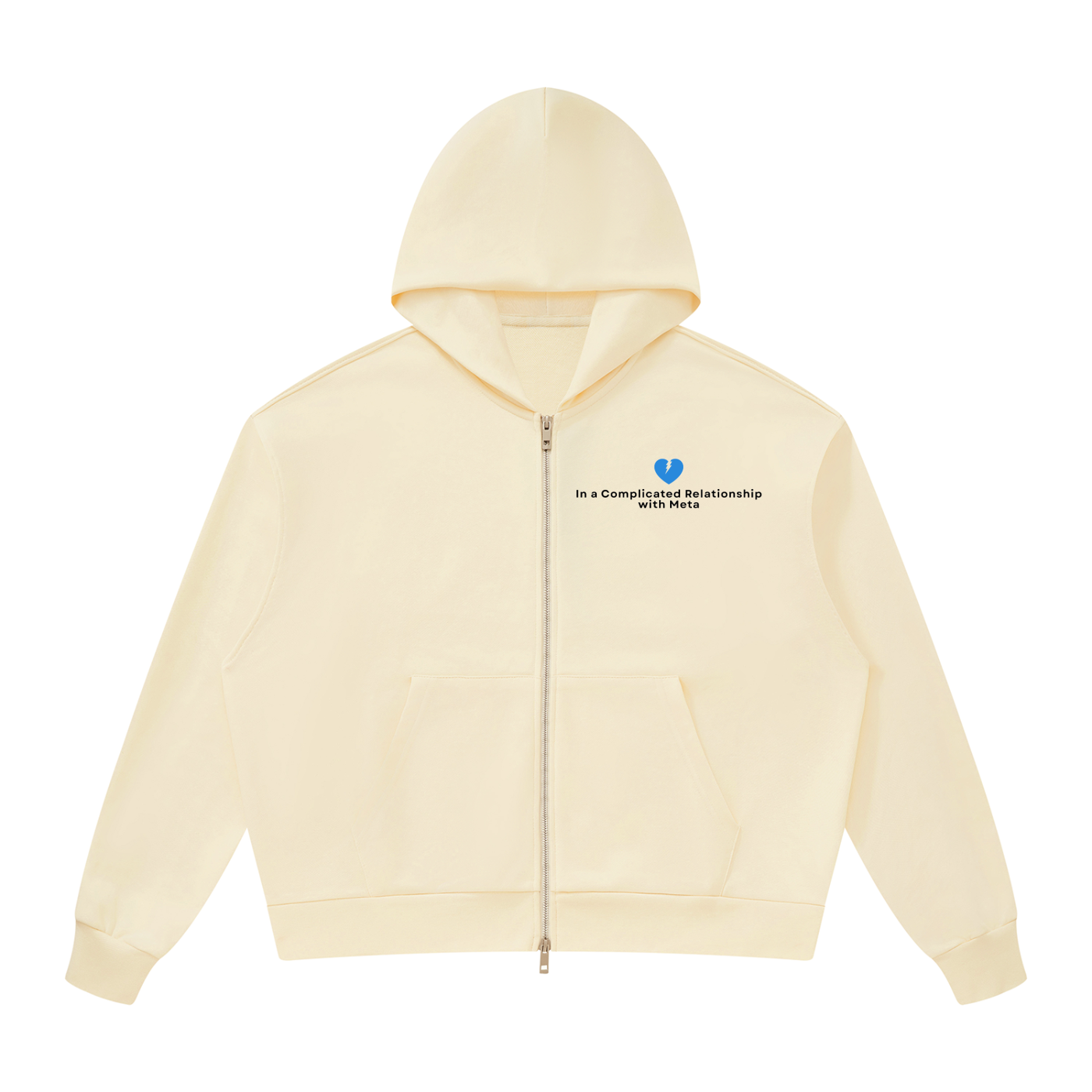 Complicated Relationship | Unisex Drop Shoulder Full Zip Hoodie