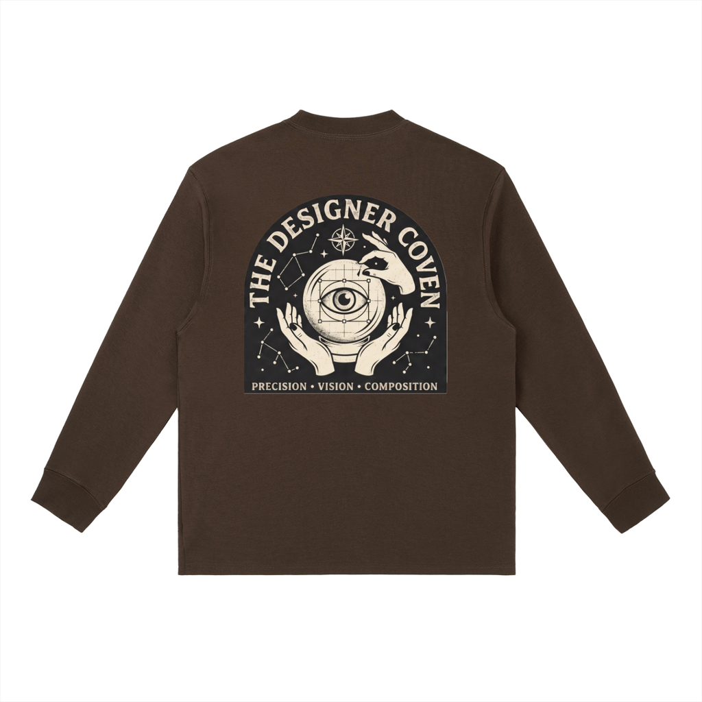 The Designer Coven | Essential Crewneck Long-Sleeve T-Shirt
