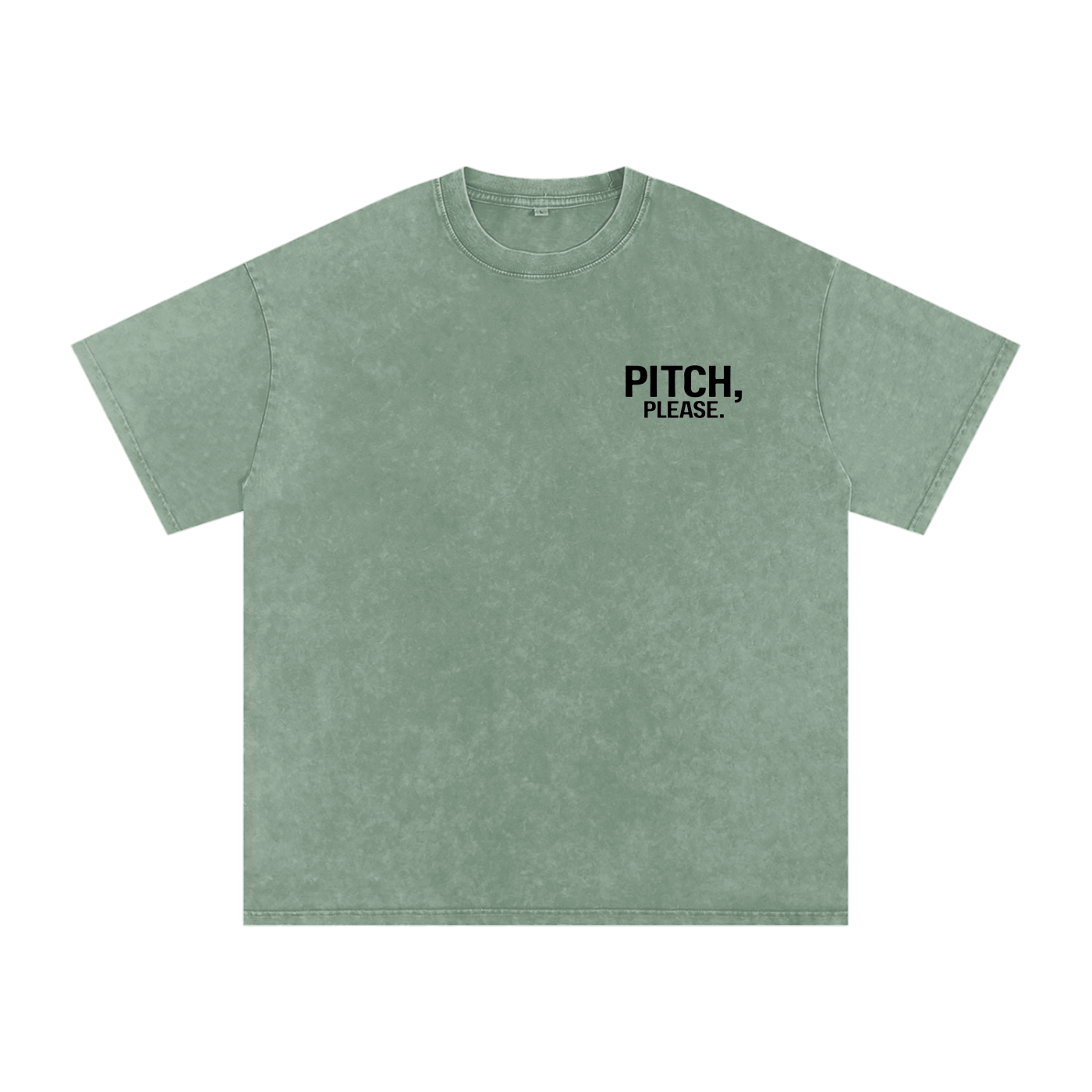 Pitch, Please | Snow Washed Oversized Cotton T-Shirt