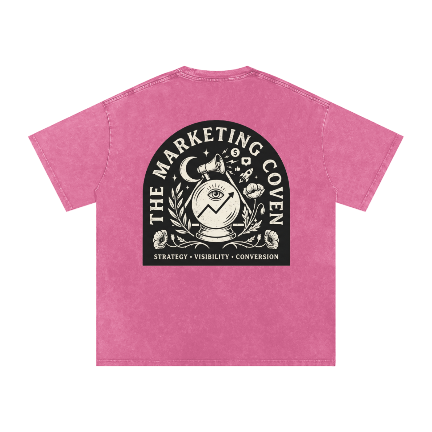 The Marketing Coven | Snow Washed Oversized Cotton T-Shirt