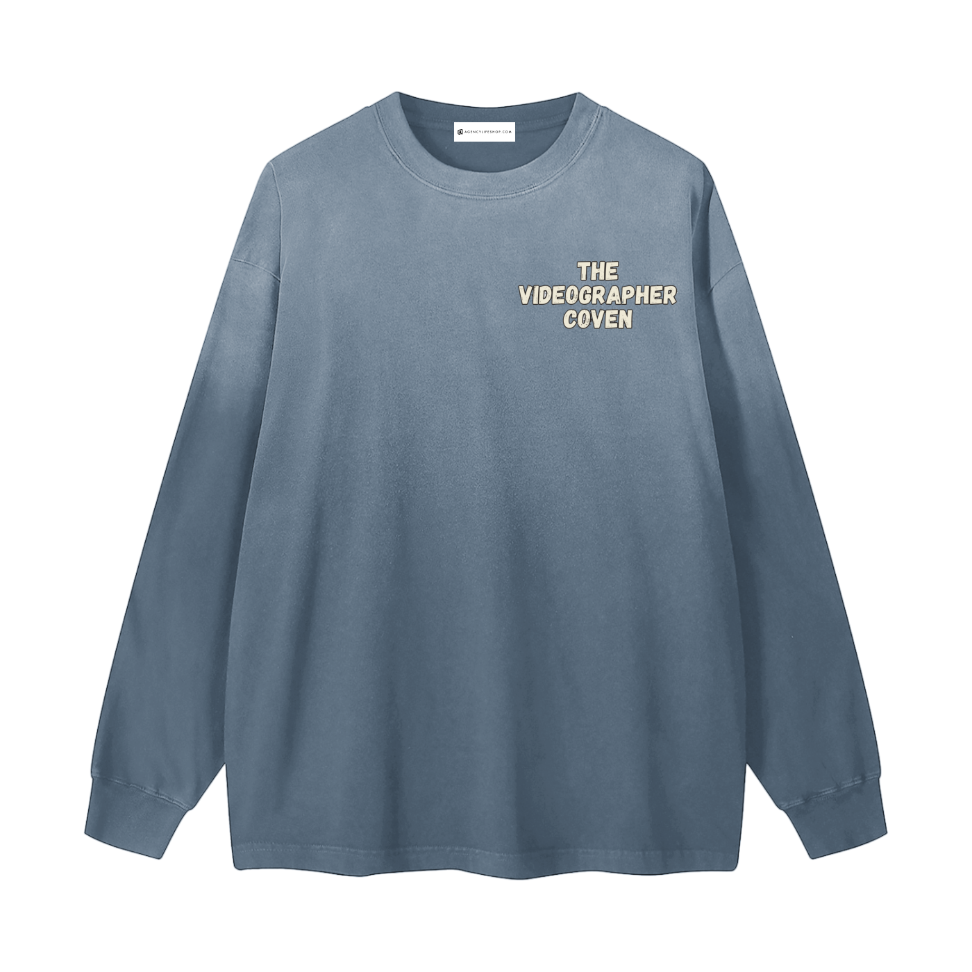 The Videographer Coven | Gradient Washed Long Sleeve T-Shirt