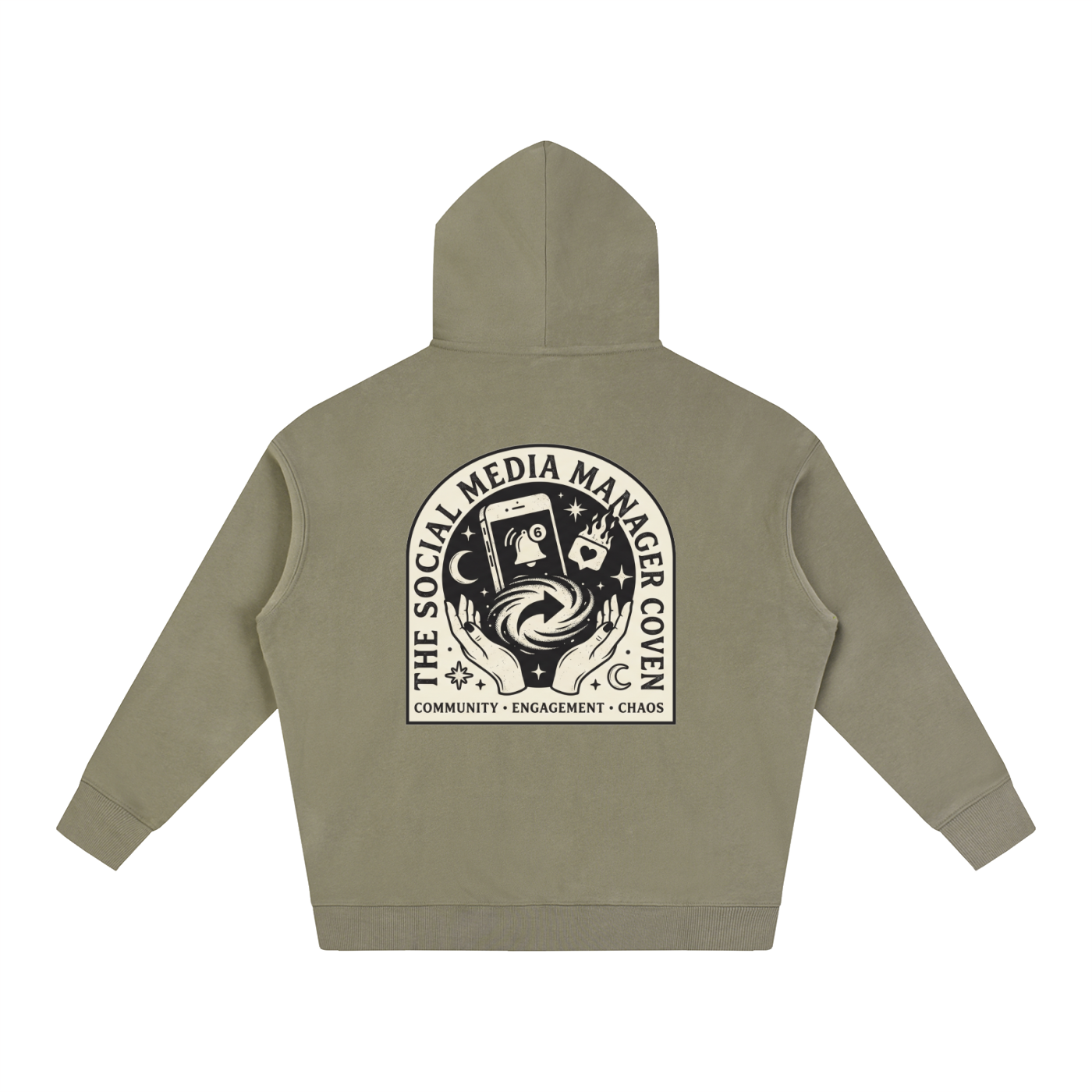 The Social Media Coven | Oversized Fleeced Hoodie