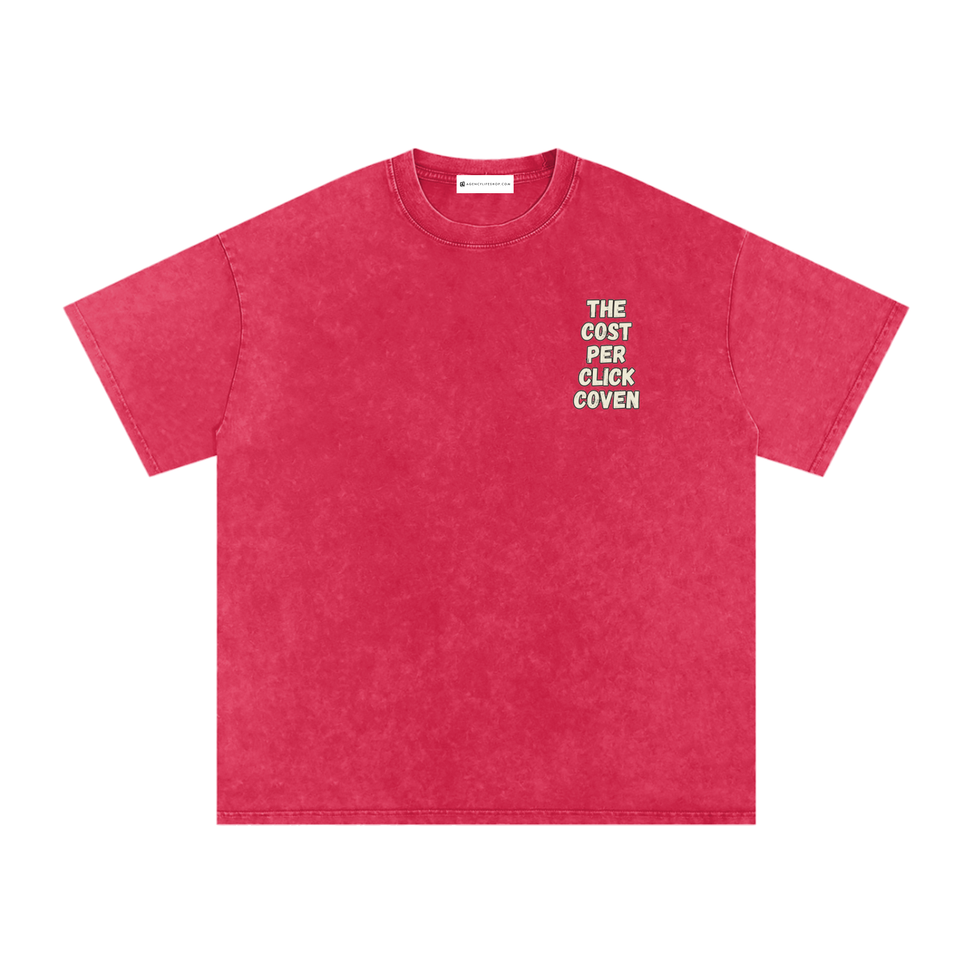 The Cost Per Click Coven | Snow Washed Oversized Cotton T-Shirt