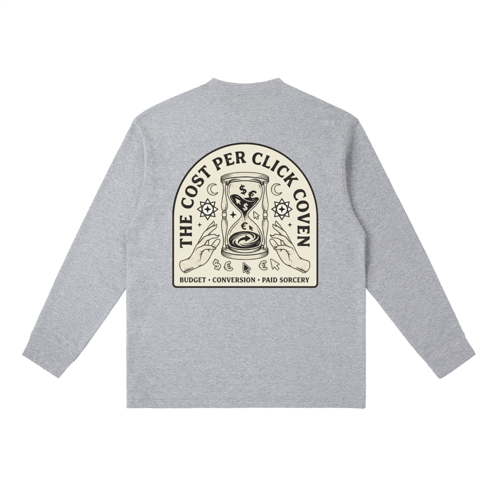 The Cost Per Click Coven | Essential Crewneck Long-Sleeve T-Shirt