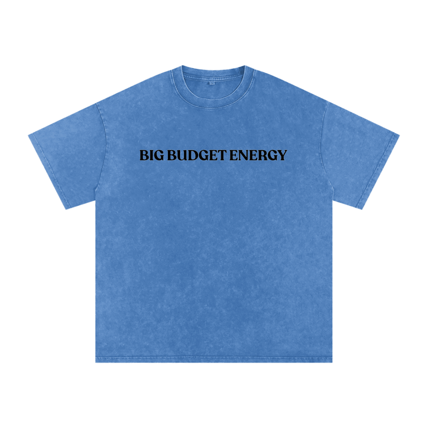 Big Budget Energy | Snow Washed Oversized Cotton T-Shirt
