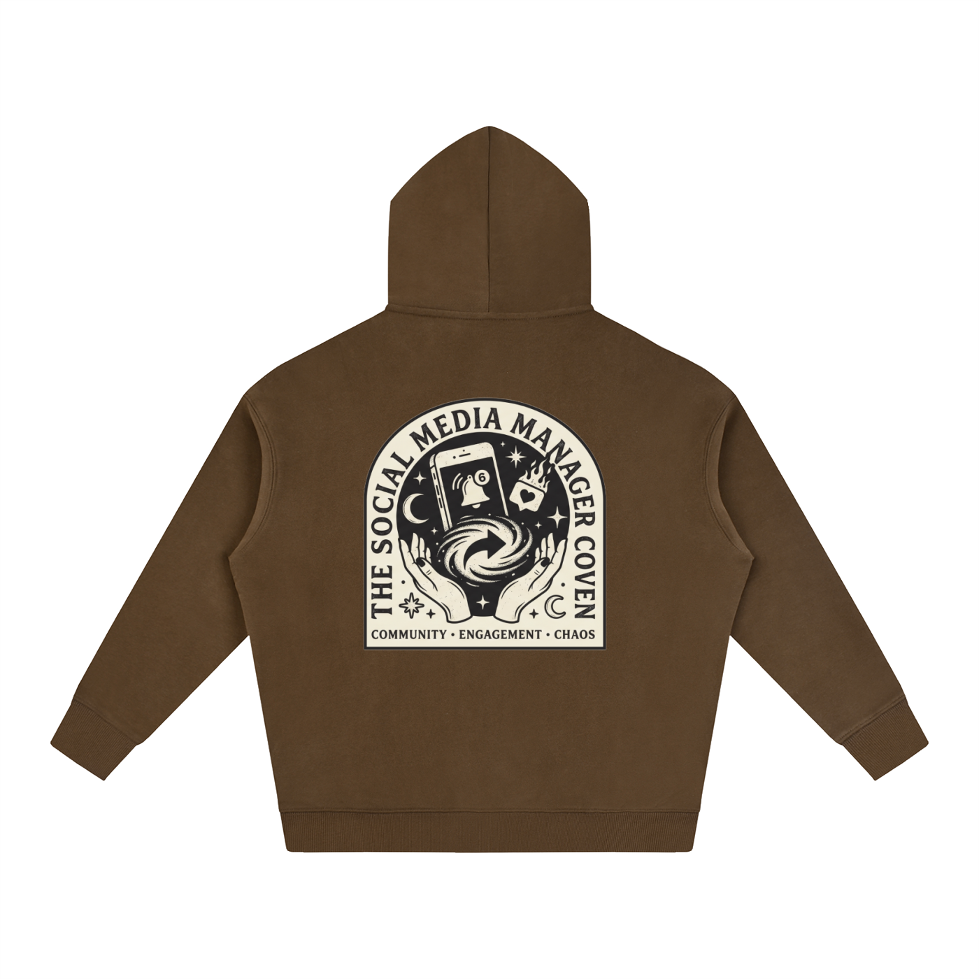 The Social Media Coven | Oversized Fleeced Hoodie