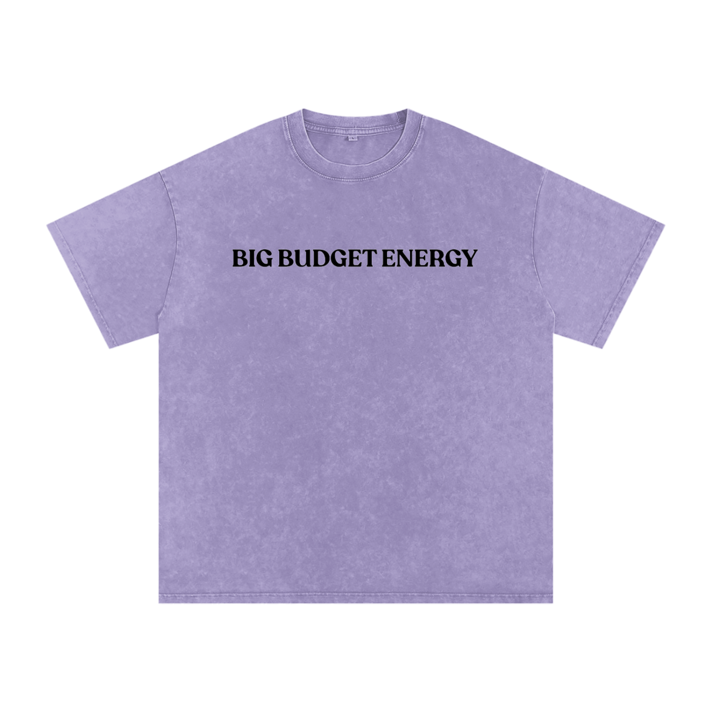 Big Budget Energy | Snow Washed Oversized Cotton T-Shirt