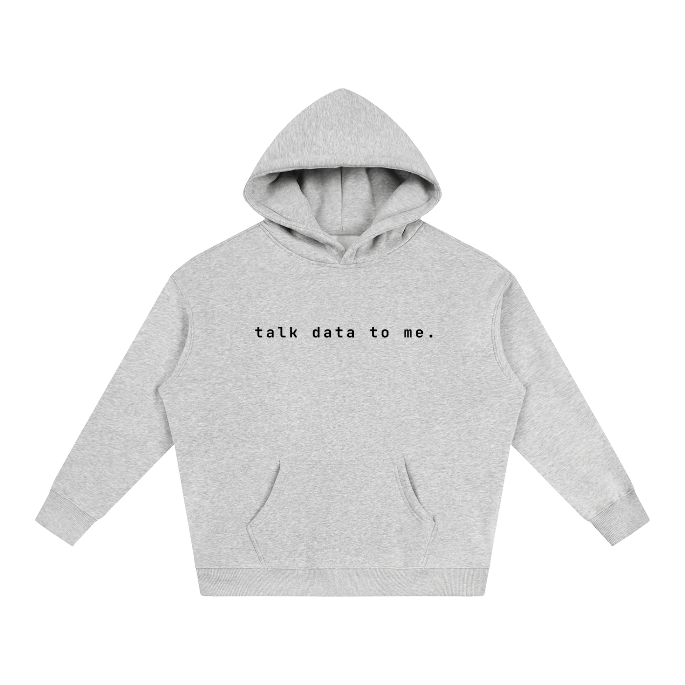 Talk Data To Me | Oversize Fleeced Hoodie