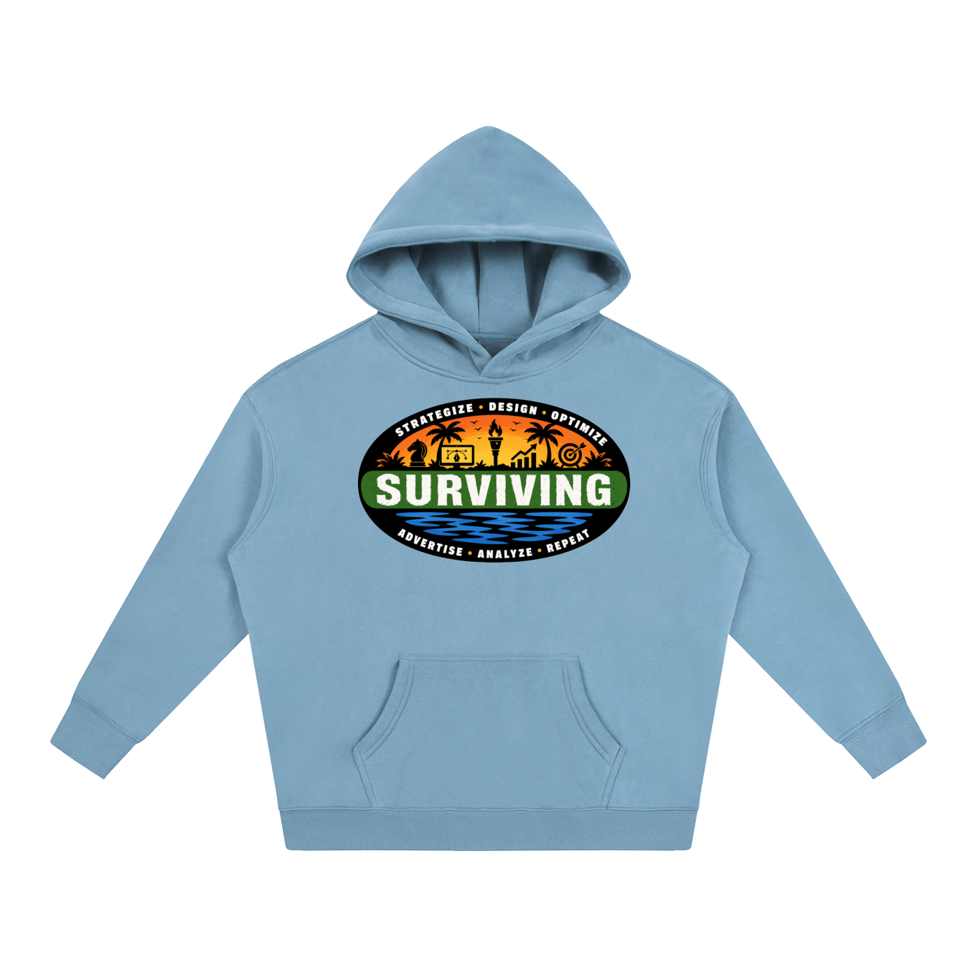 Surviving in Marketing | Oversize Fleeced Hoodie