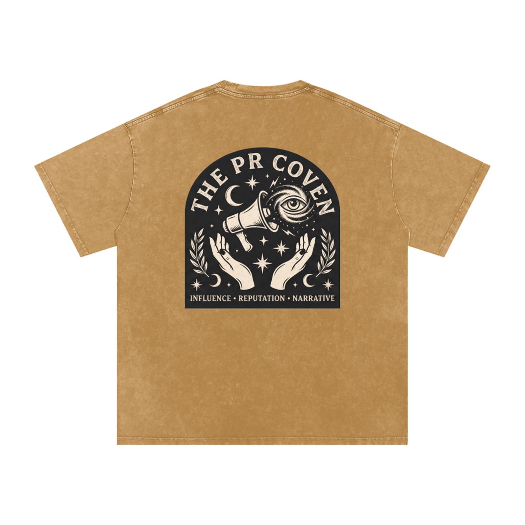 The PR Coven | Snow Washed Oversized Cotton T-Shirt