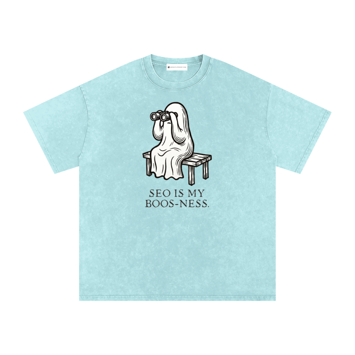 SEO is My Boos-ness | Snow Washed Oversized Cotton T-Shirt