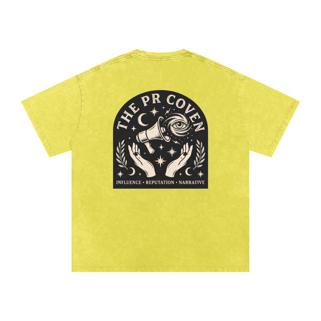 The PR Coven | Snow Washed Oversized Cotton T-Shirt