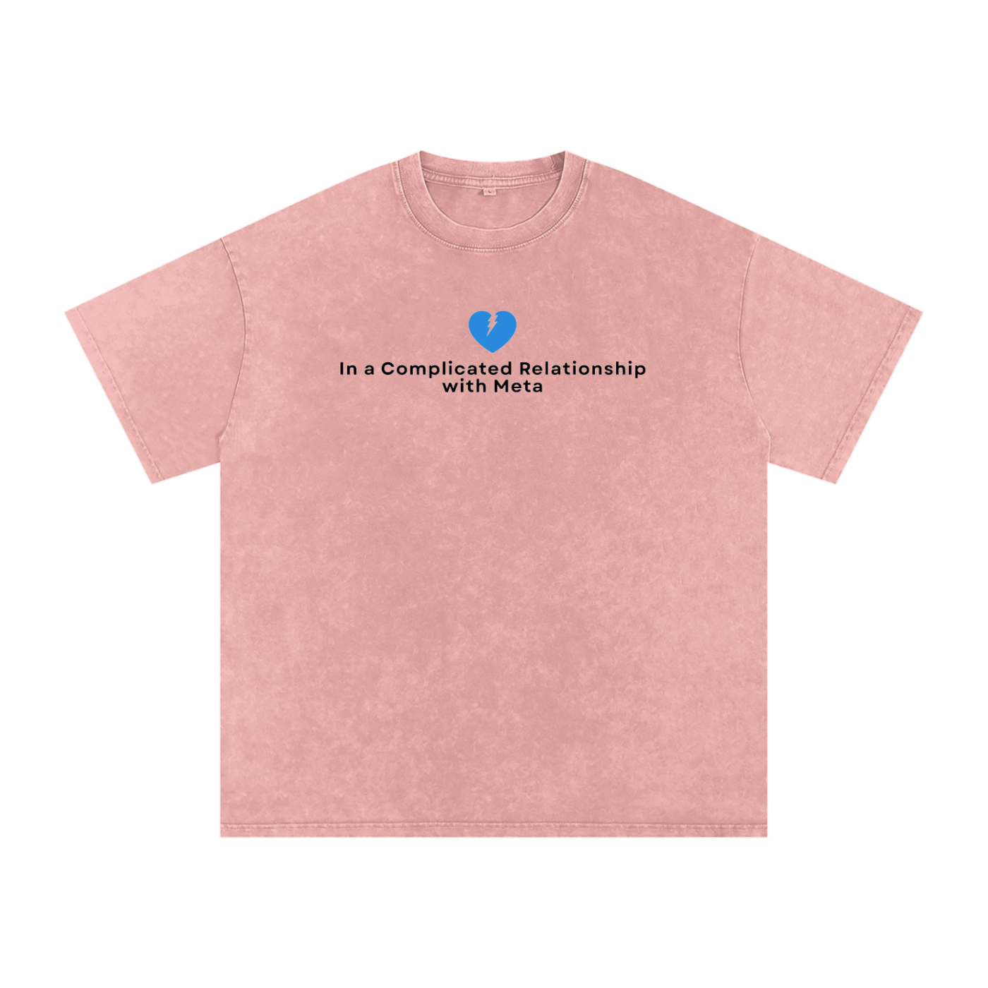 Complicated Relationship | Snow Washed Oversized Cotton T-Shirt