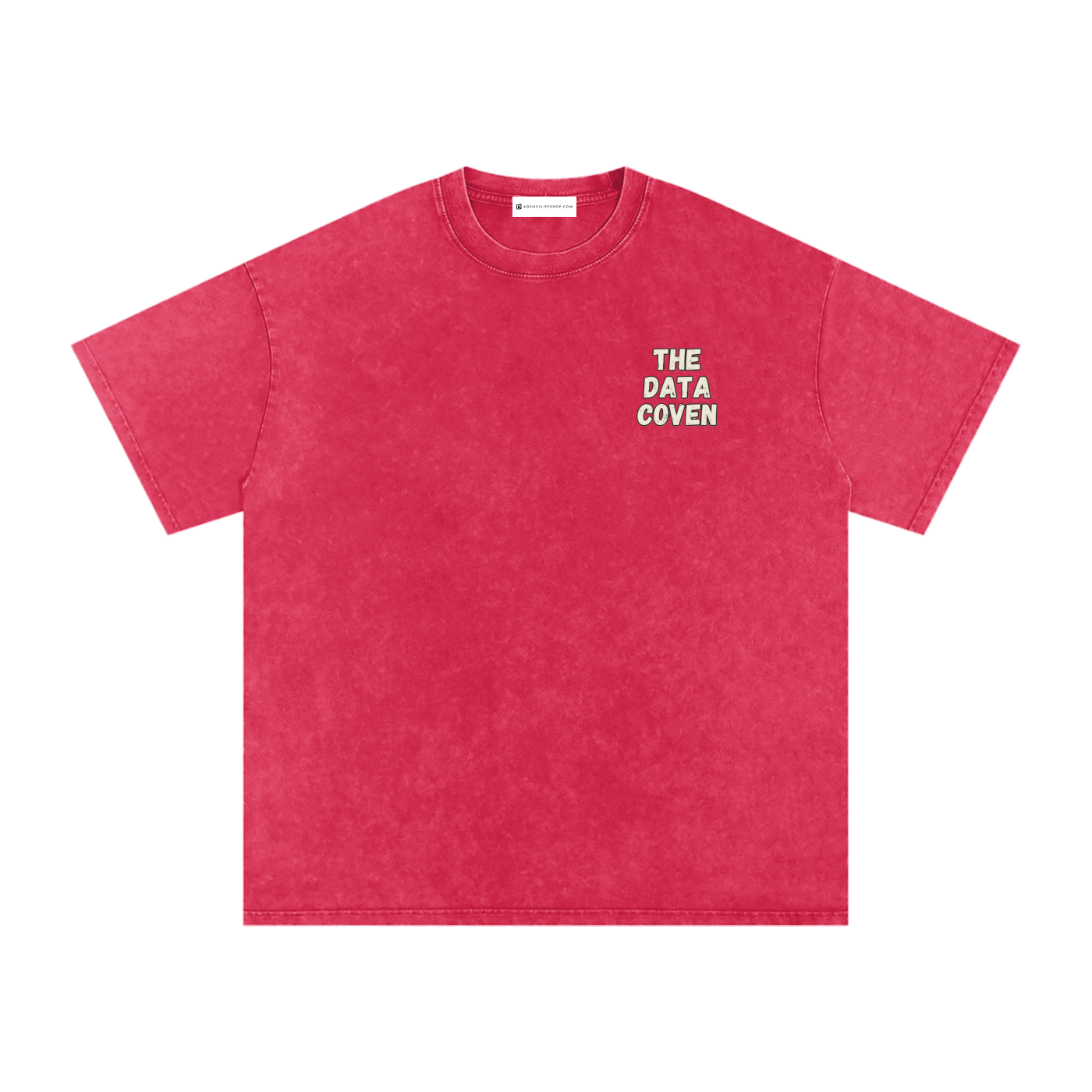 The Data Coven | Snow Washed Oversized Cotton T-Shirt