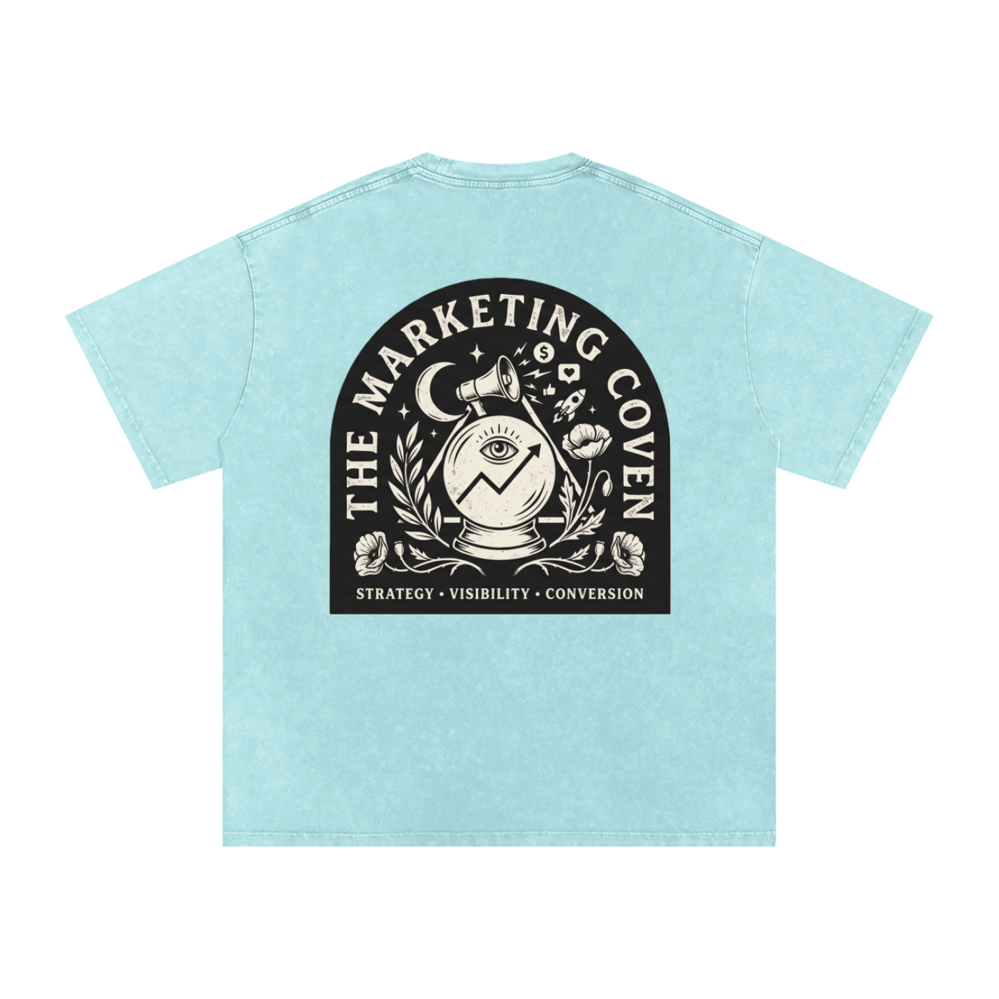 The Marketing Coven | Snow Washed Oversized Cotton T-Shirt