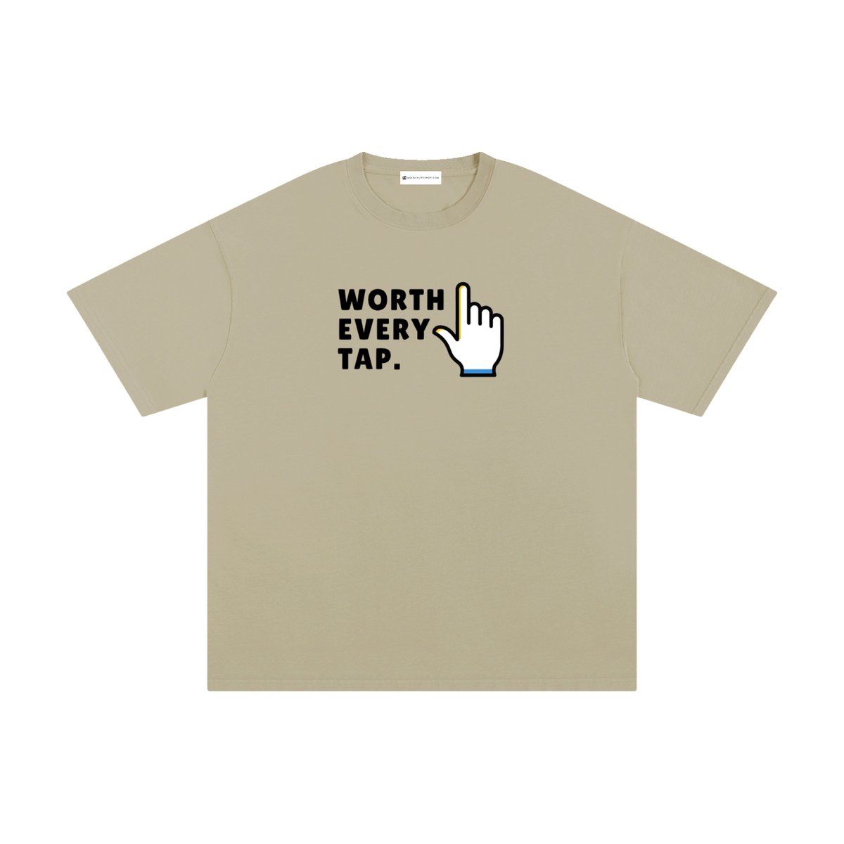 Worth Every Tap | Unisex Pure Cotton T-Shirt