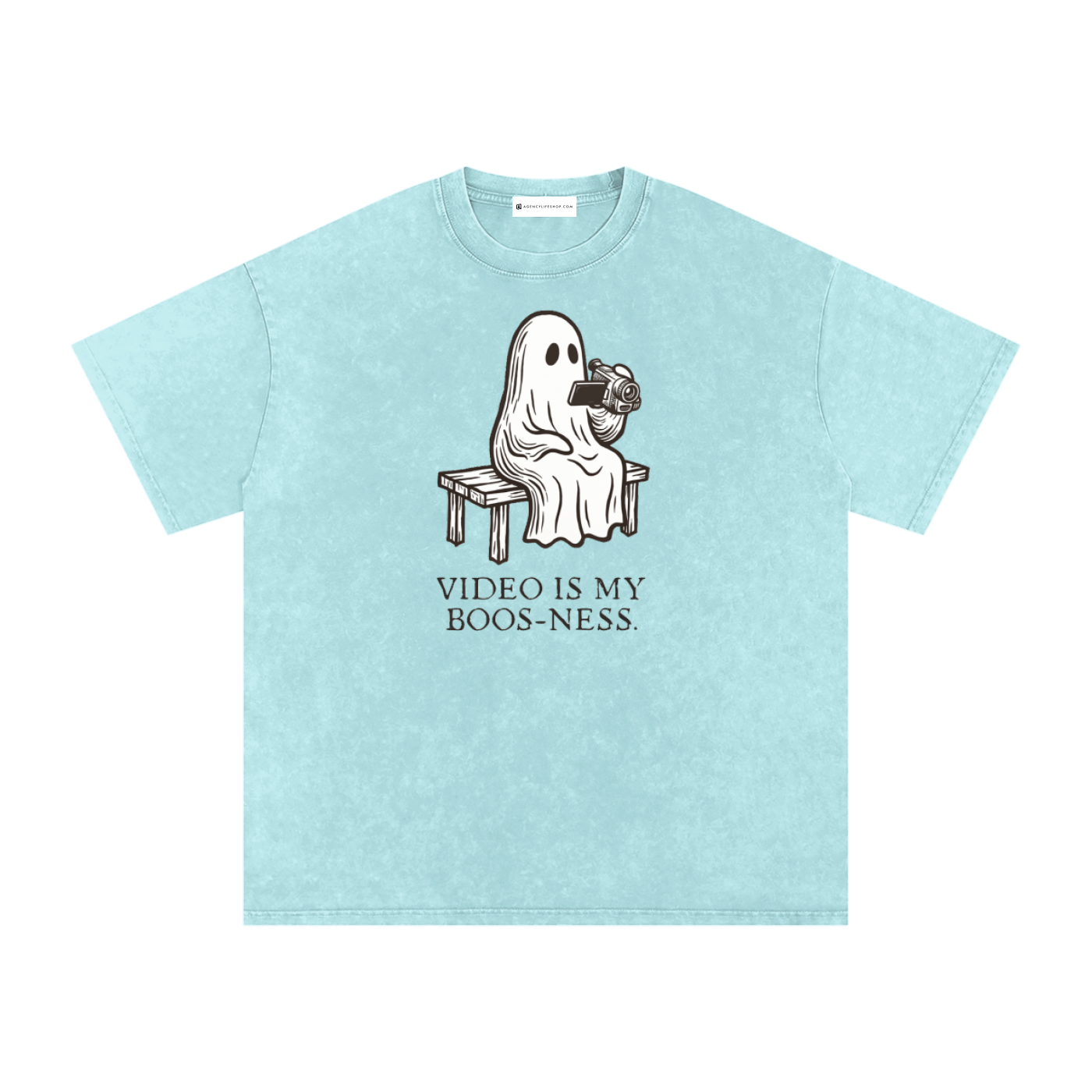 Video is My Boos-ness | Snow Washed Oversized Cotton T-Shirt