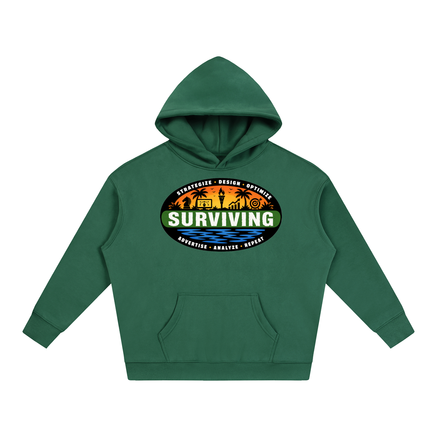 Surviving in Marketing | Oversize Fleeced Hoodie