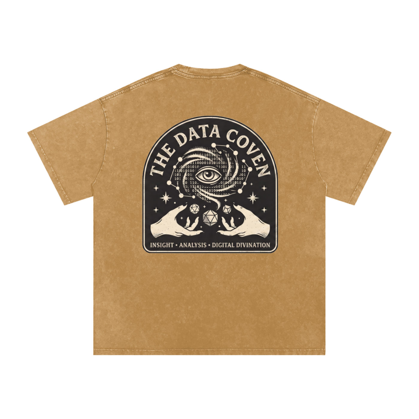 The Data Coven | Snow Washed Oversized Cotton T-Shirt
