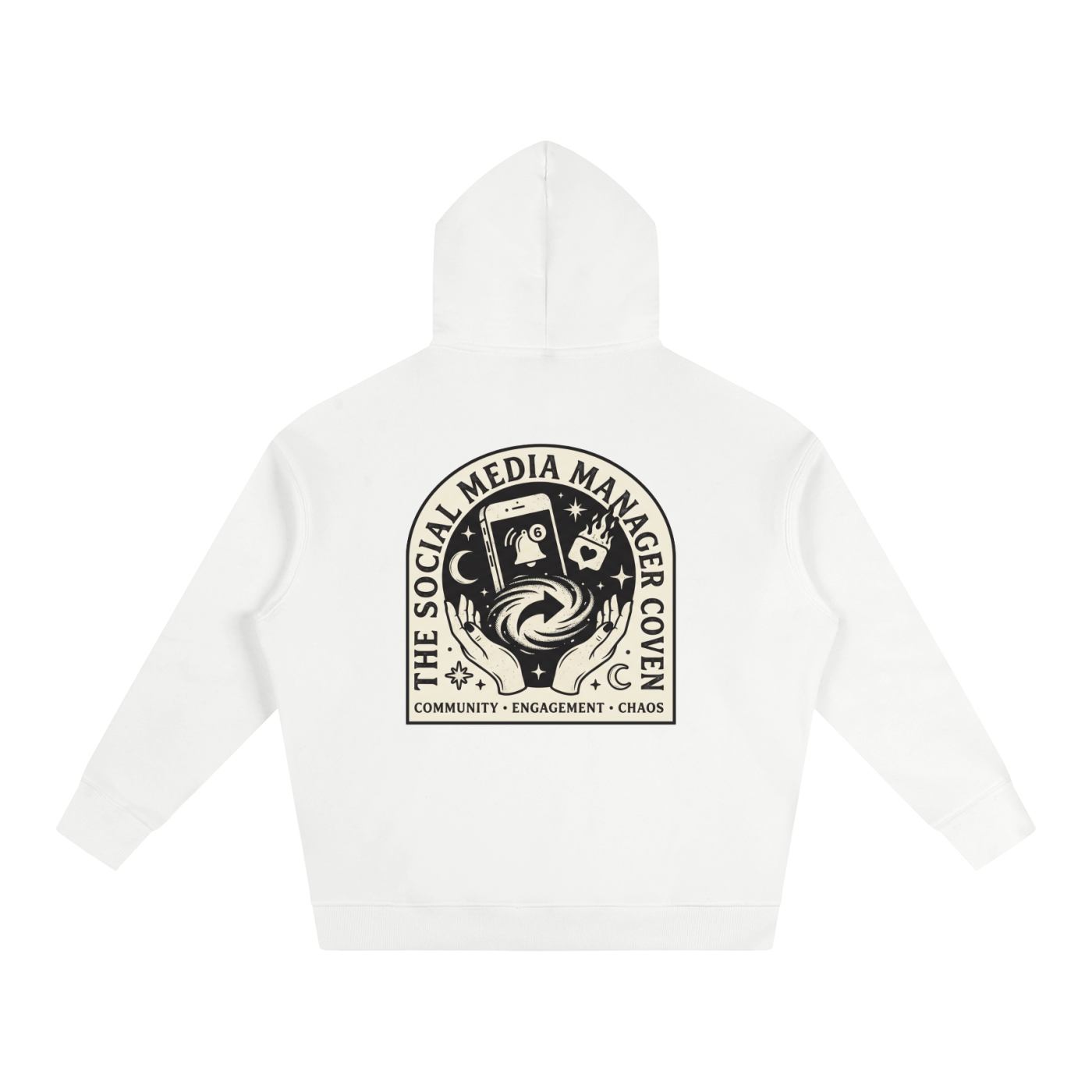 The Social Media Coven | Oversized Fleeced Hoodie