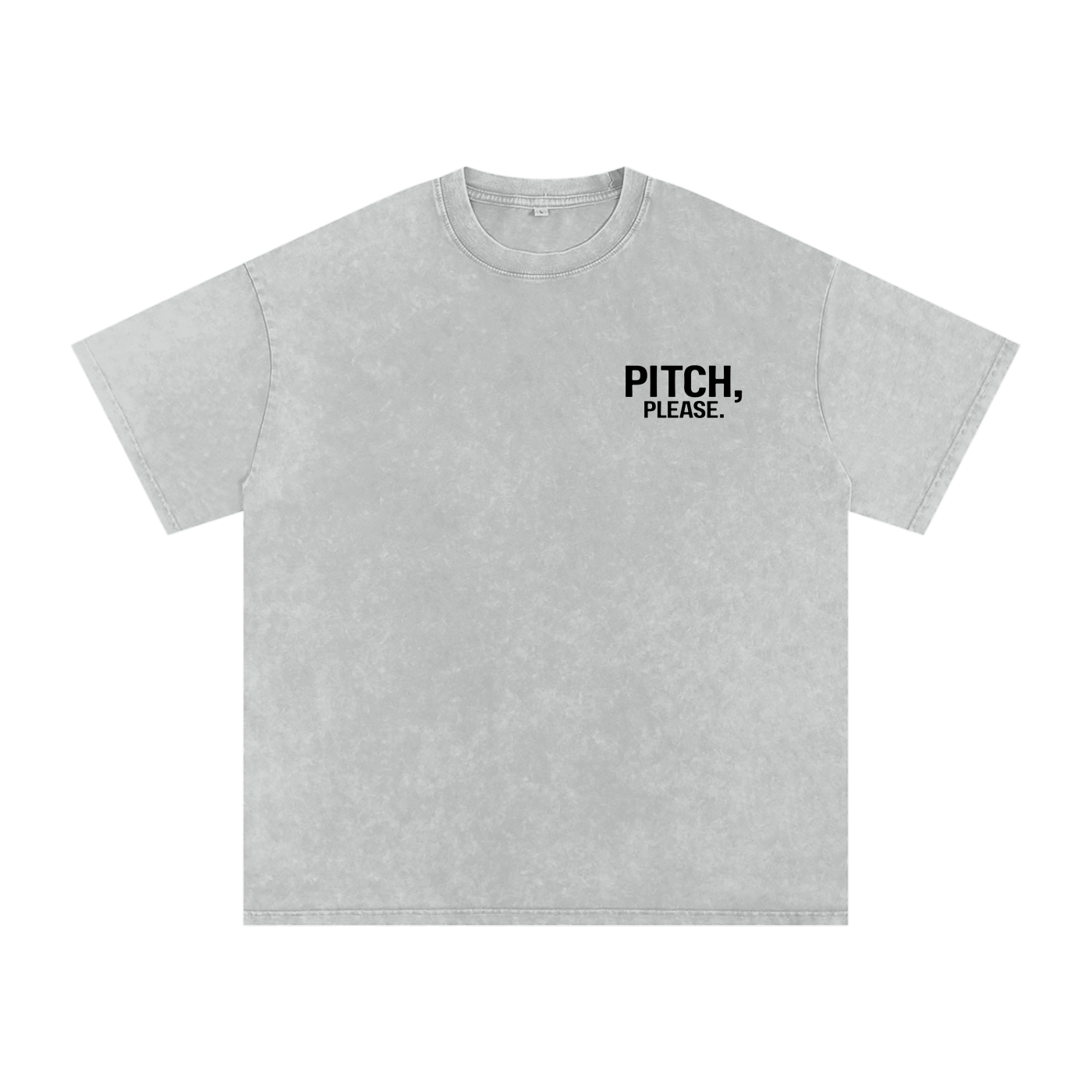 Pitch, Please | Snow Washed Oversized Cotton T-Shirt