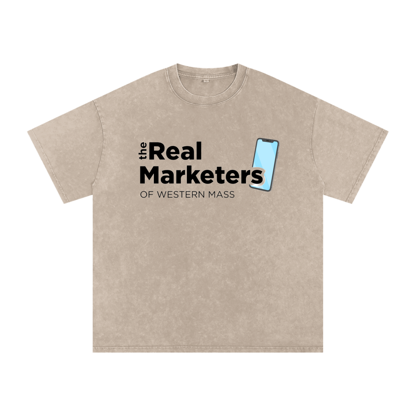 The Real Marketers of Western Mass | Snow Washed Oversized Cotton T-Shirt