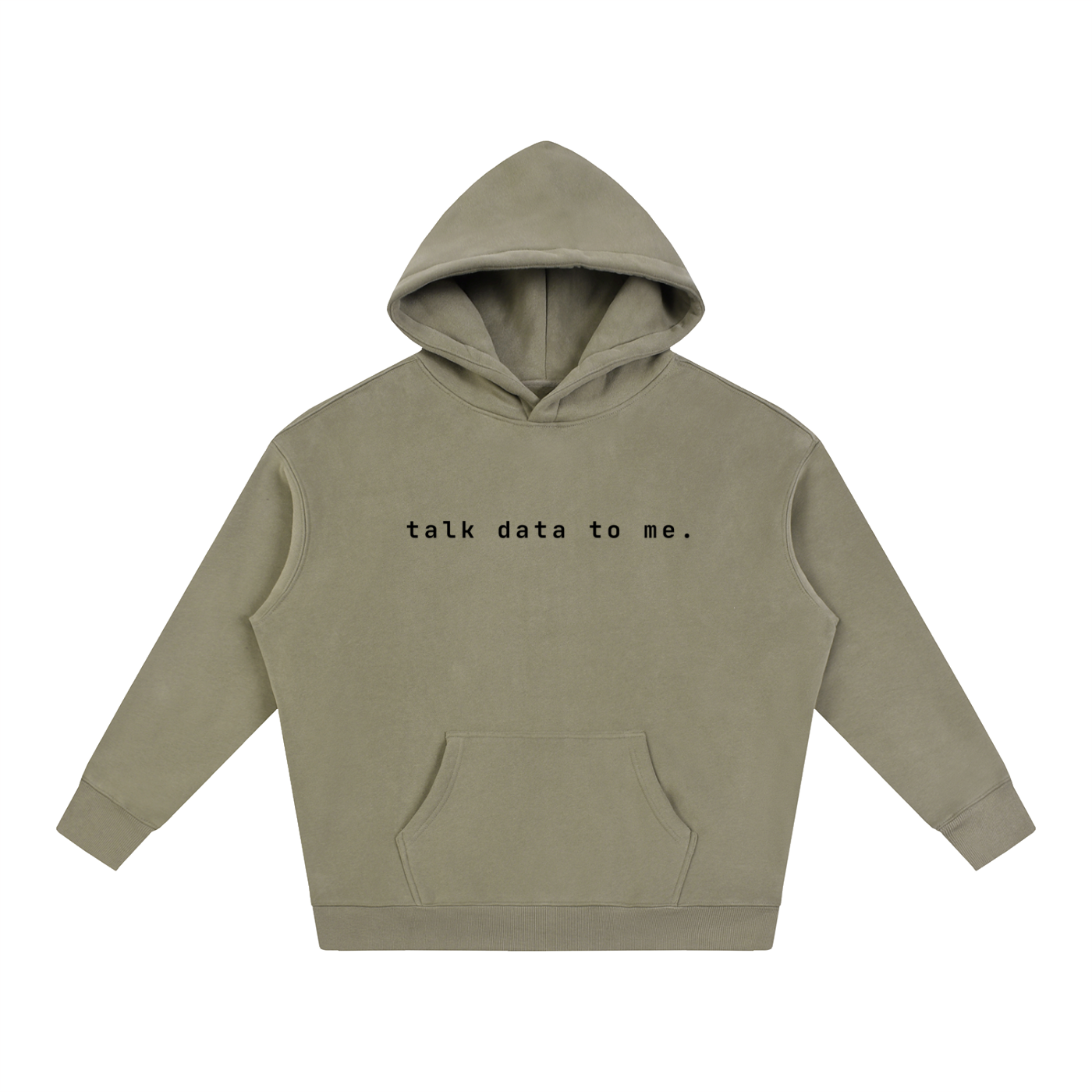 Talk Data To Me | Oversize Fleeced Hoodie