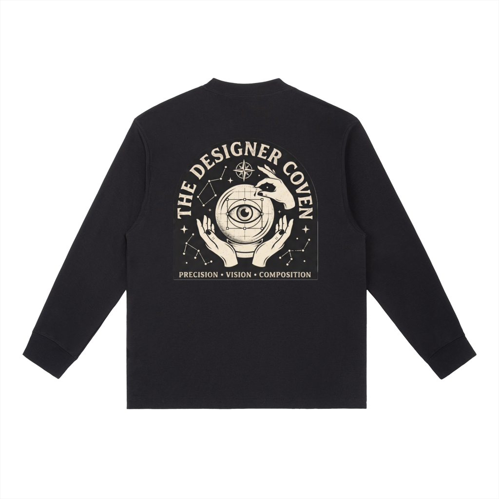 The Marketing Coven | Essential Crewneck Long-Sleeve T-Shirt