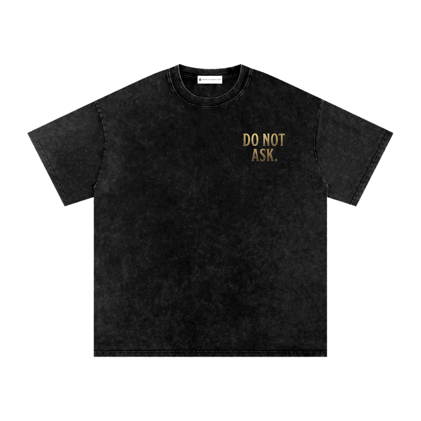 You Cannot Pick My Brain | Snow Washed Oversized Cotton T-Shirt