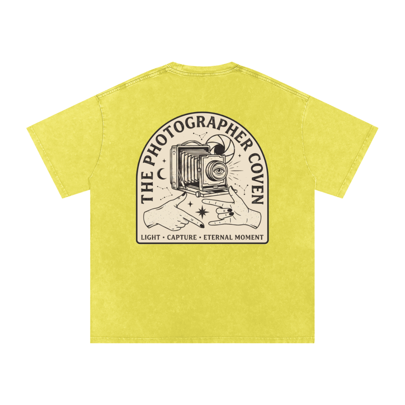 The Photographer Coven | Snow Washed Oversized Cotton T-Shirt