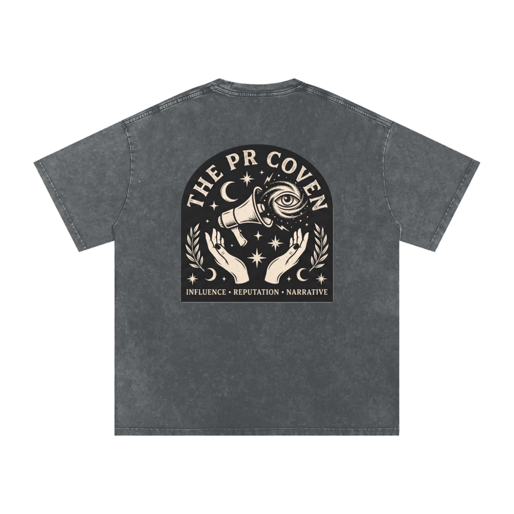 The PR Coven | Snow Washed Oversized Cotton T-Shirt