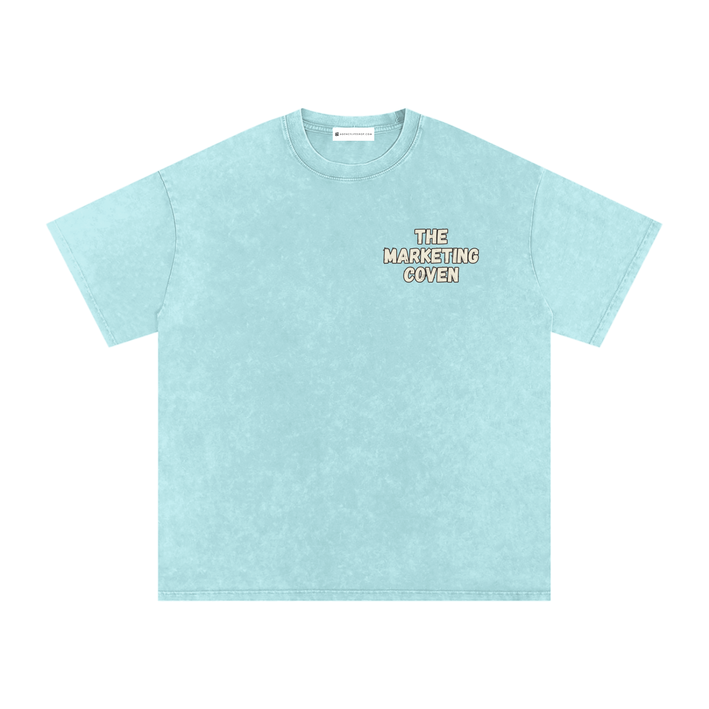 The Marketing Coven | Snow Washed Oversized Cotton T-Shirt