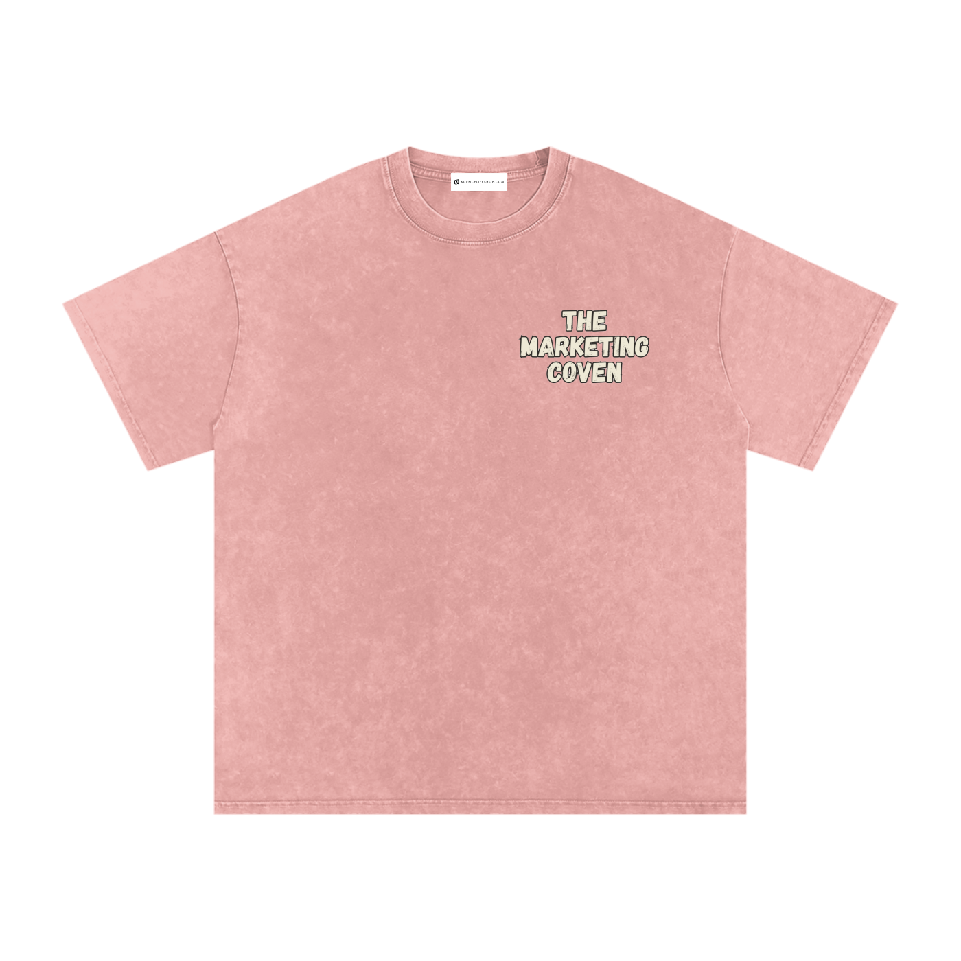 The Marketing Coven | Snow Washed Oversized Cotton T-Shirt