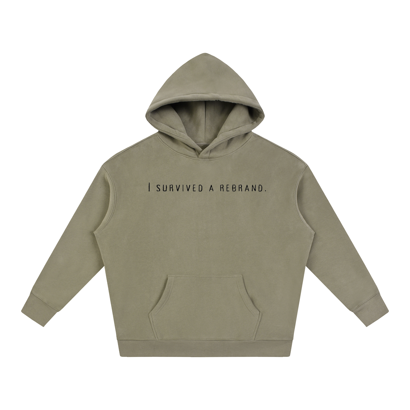 I Survived A Rebrand | Oversize Fleeced Hoodie