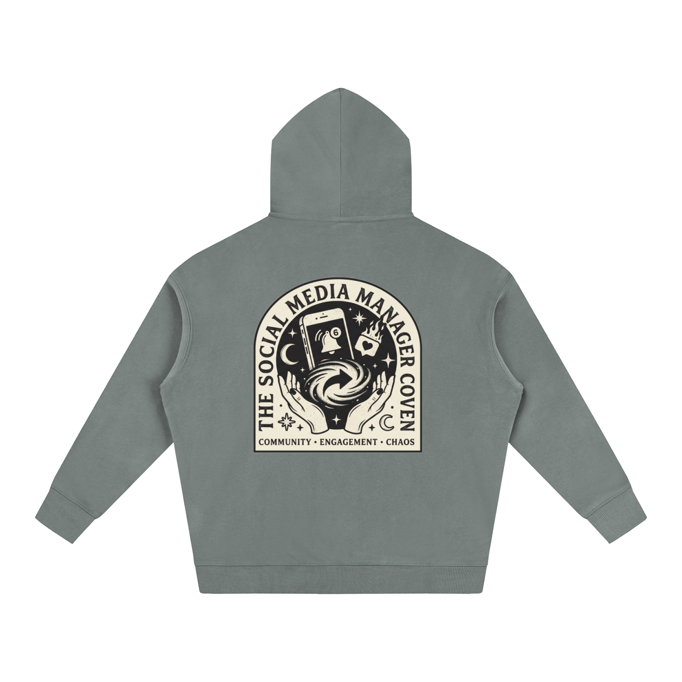 The Social Media Coven | Oversized Fleeced Hoodie