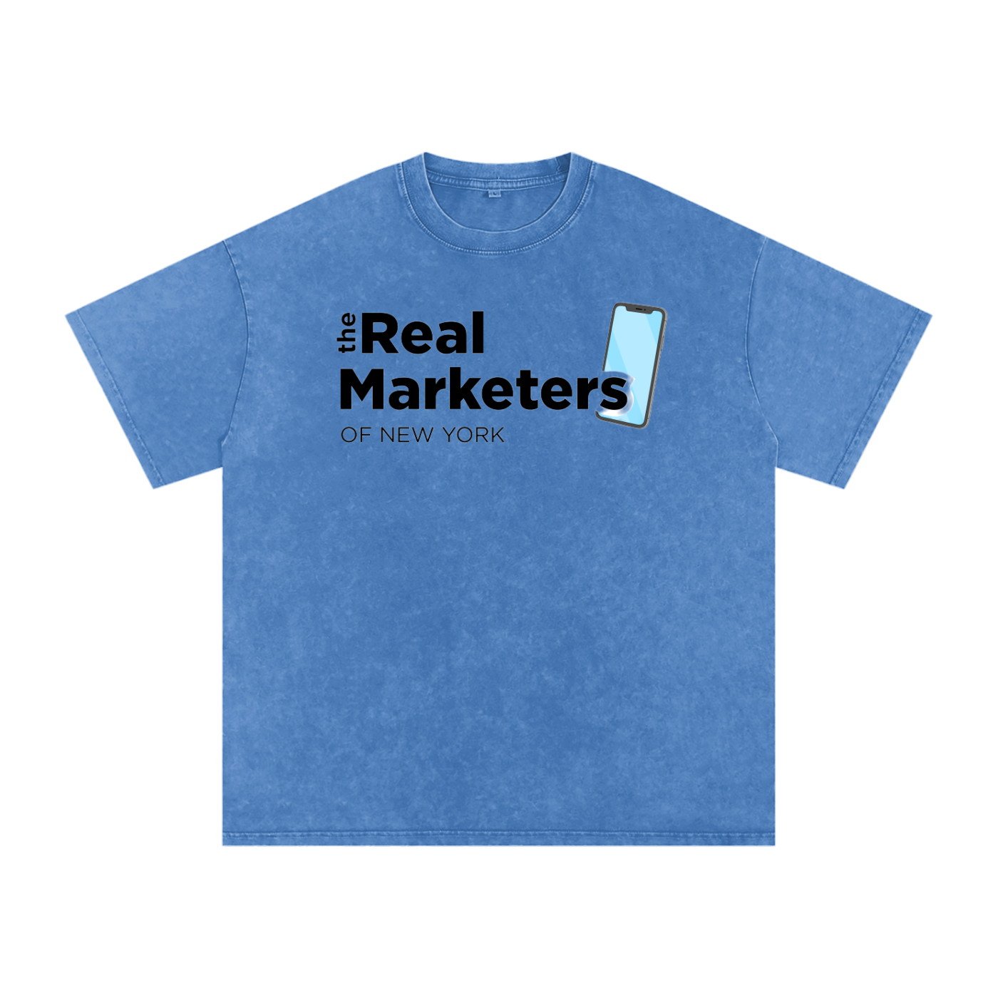 Real Marketer: New York | Snow Washed Oversized Cotton T-Shirt