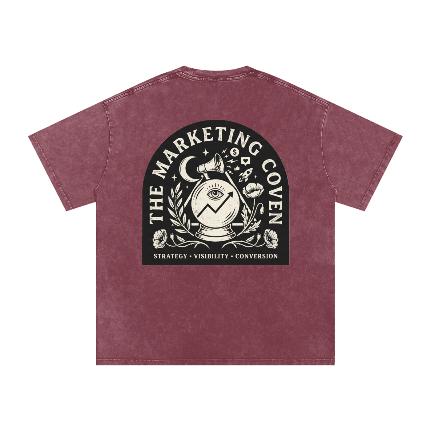 The Marketing Coven | Snow Washed Oversized Cotton T-Shirt