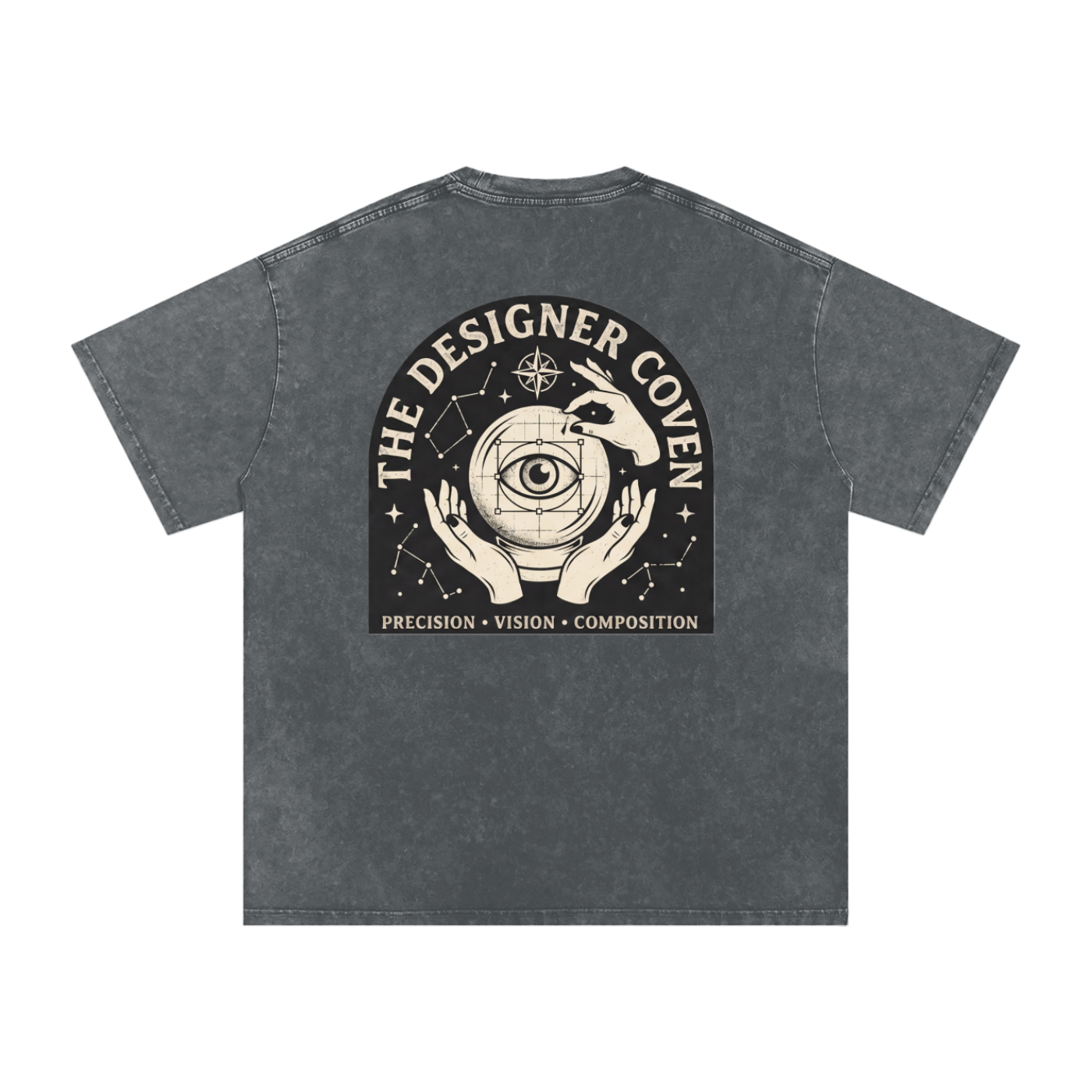 The Designer Coven | Snow Washed Oversized Cotton T-Shirt