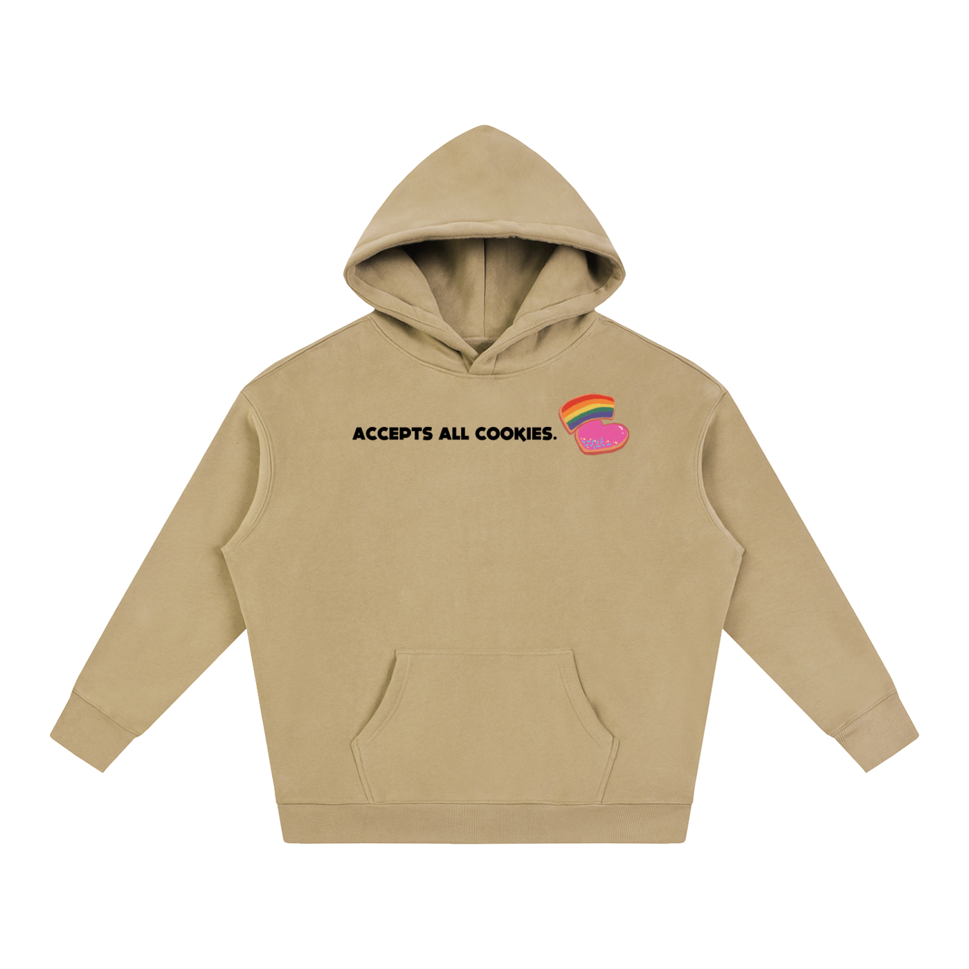 Accepts All Cookies | Oversize Fleeced Hoodie