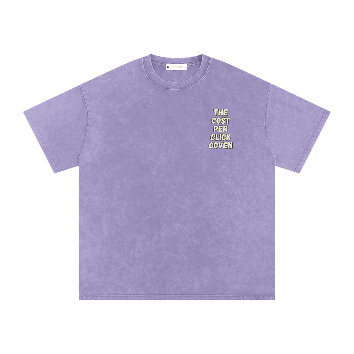 The Cost Per Click Coven | Snow Washed Oversized Cotton T-Shirt