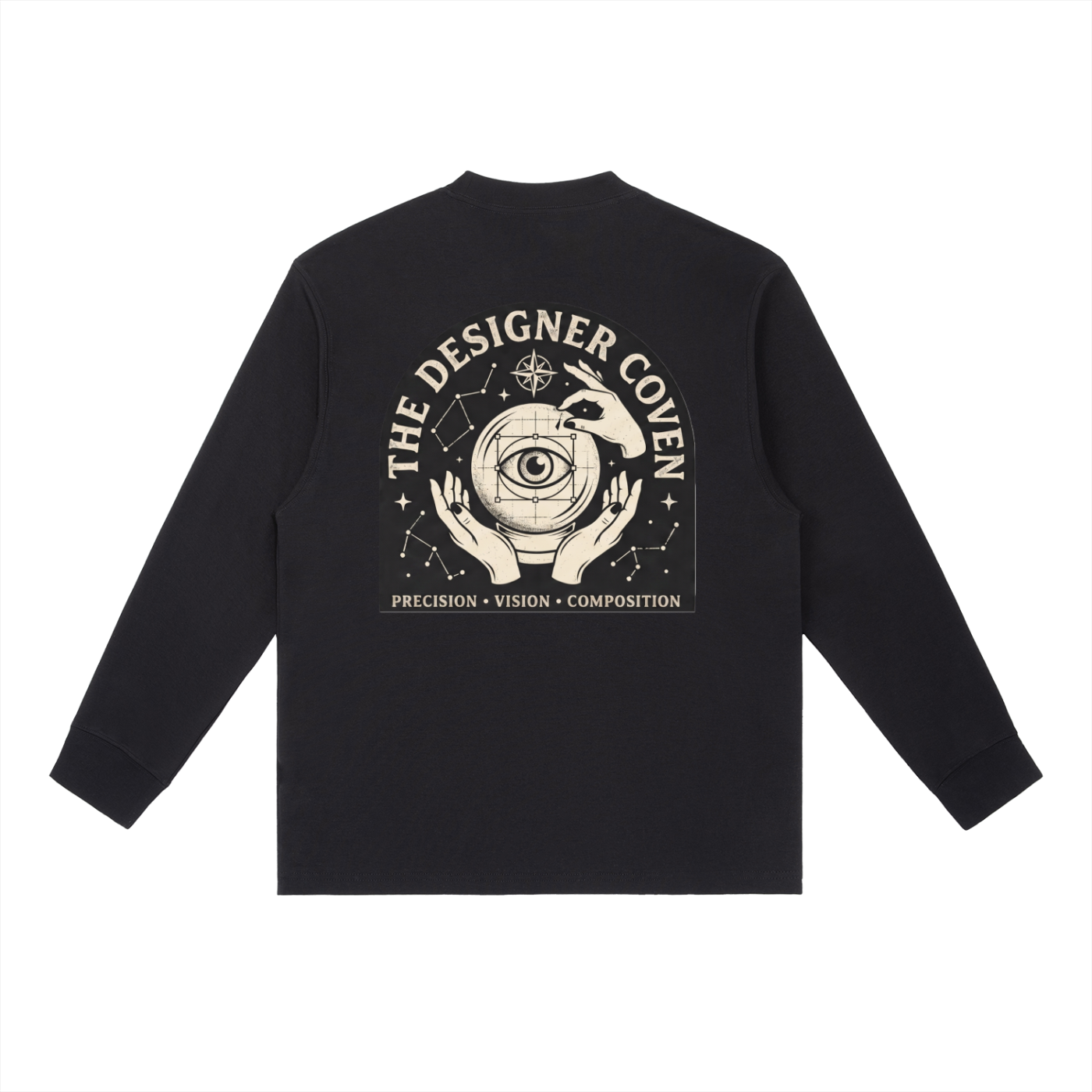 The Designer Coven | Essential Crewneck Long-Sleeve T-Shirt