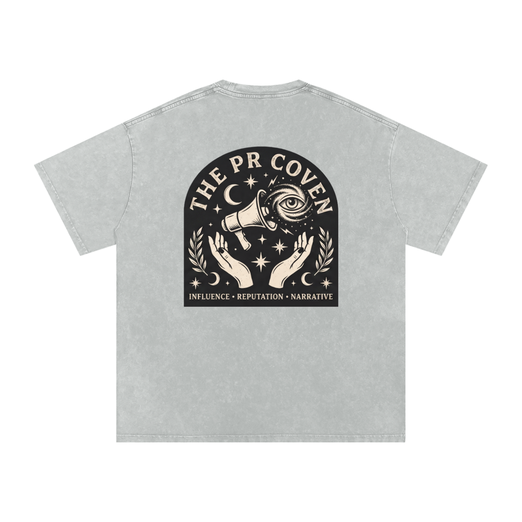 The PR Coven | Snow Washed Oversized Cotton T-Shirt