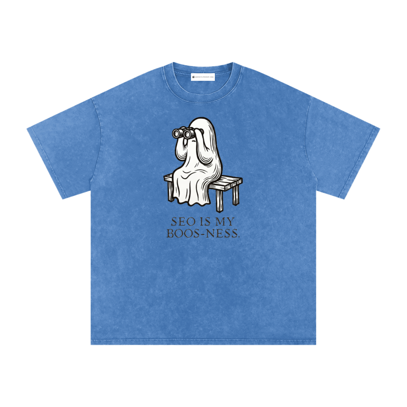 SEO is My Boos-ness | Snow Washed Oversized Cotton T-Shirt