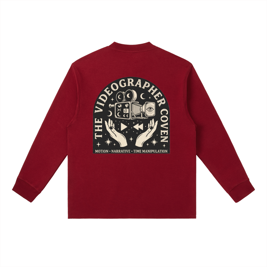 The Videographer Coven | Essential Crewneck Long-Sleeve T-Shirt