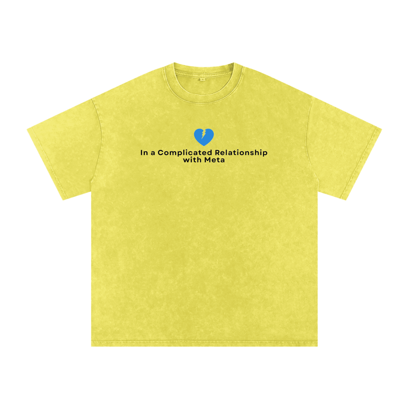 Complicated Relationship | Snow Washed Oversized Cotton T-Shirt
