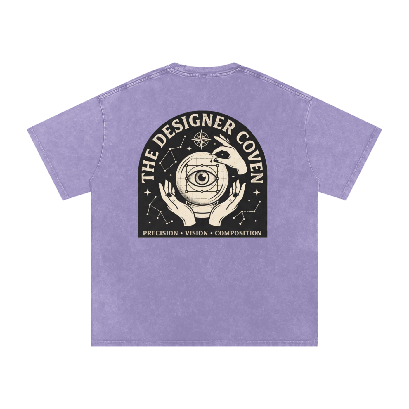 The Designer Coven | Snow Washed Oversized Cotton T-Shirt