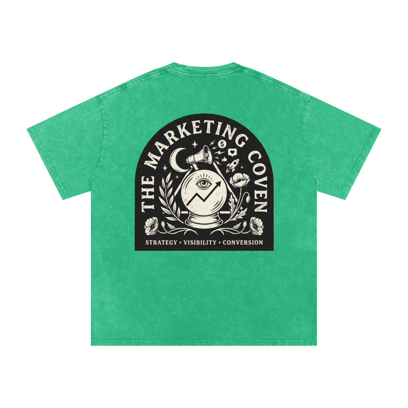 The Marketing Coven | Snow Washed Oversized Cotton T-Shirt