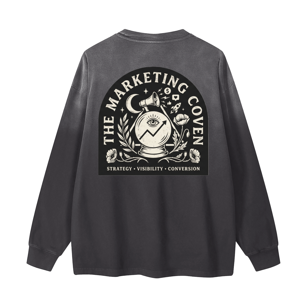 The Marketing Coven | Gradient Washed Long Sleeve T-Shirt